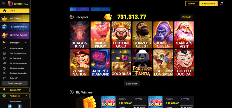 Jogos cassino