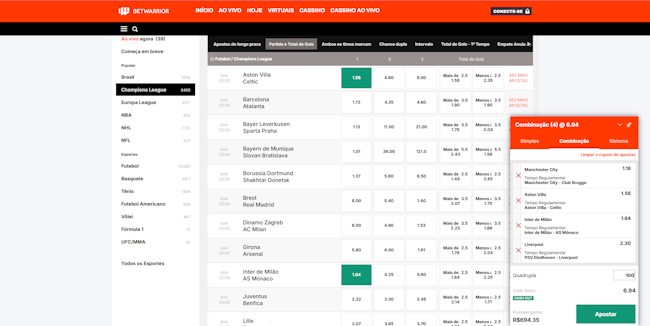 Betfair apostas